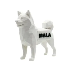 Akita Inu personnalisable Style Polygone