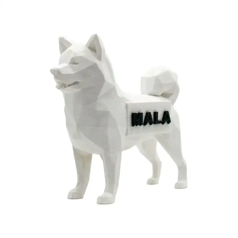 Akita Inu personnalisable Style Polygone