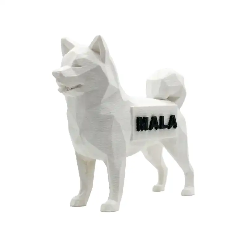 Akita Inu personnalisable Style Polygone